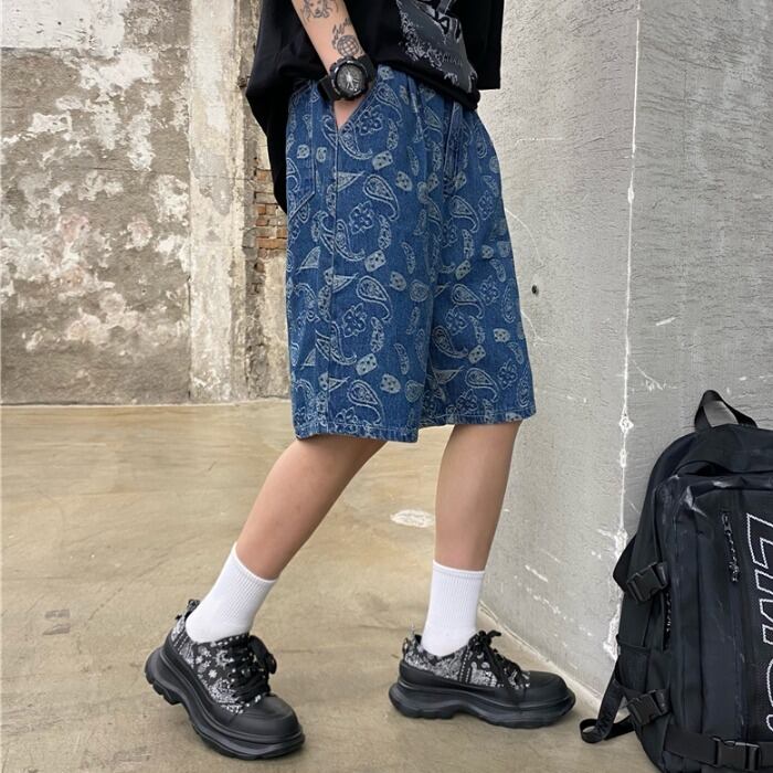 ルーズショーツ サマーFlowerデザイン パンツ レディース 夏物 ブルマー フラワーデザイン ケッペル96166603002