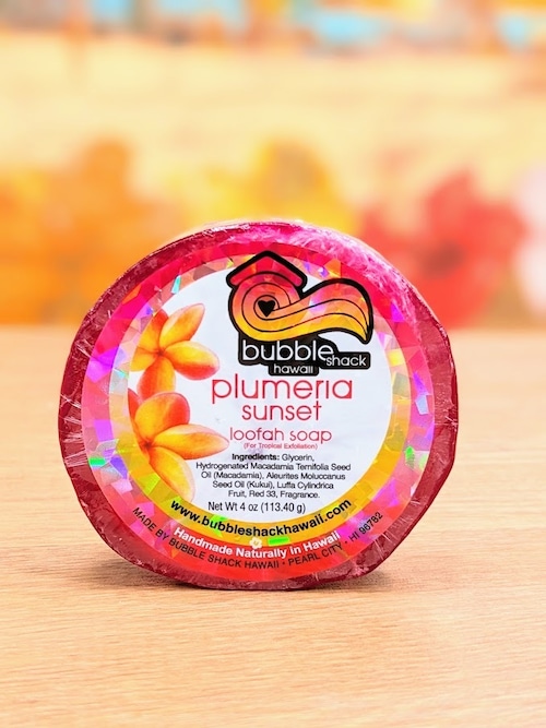 【bubble shack hawaii】ルーファソープ（plumeria sunset）