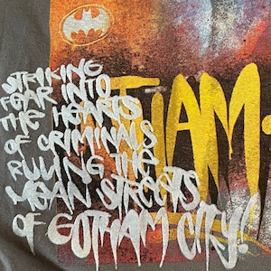 【BATMAN】ビッグプリント オフィシャルTシャツ ゴッサムシティ アメリカ古着