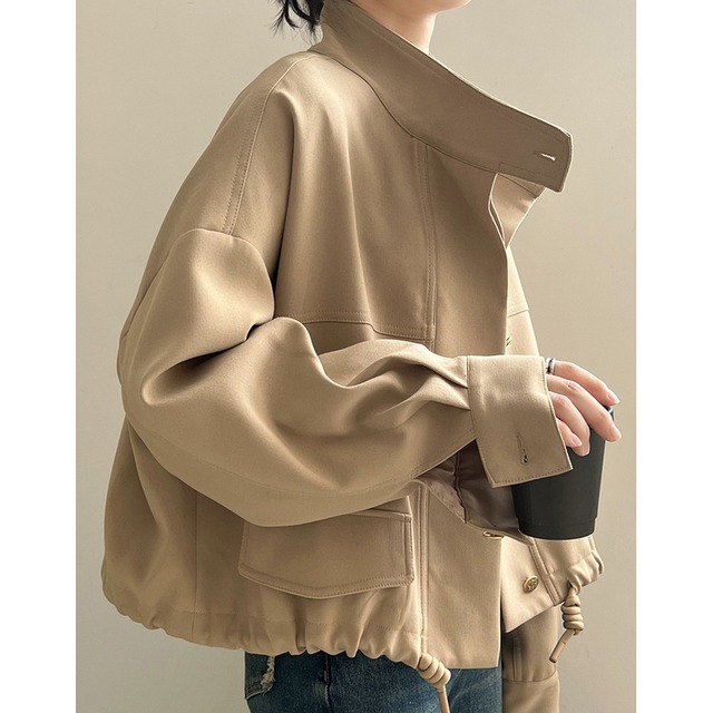 stand collar short jacket m0099