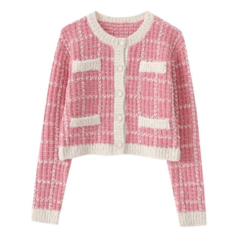 ETMON] Tweed Knit Cardigan, Pink 正規品 韓国 ブランド 韓国