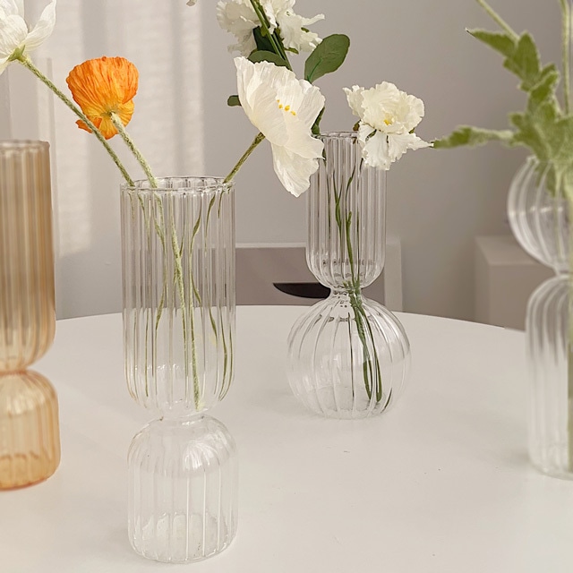 sefv-4　ウェーブ　デザイン フラワーベース 花瓶