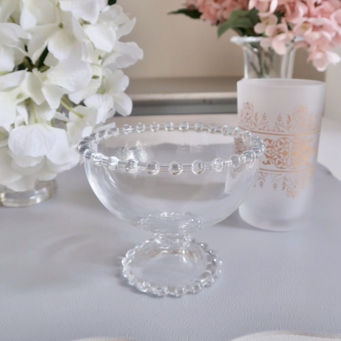 Glass compote / クリアドッド ガラスコンポート | BONNE CHANCE