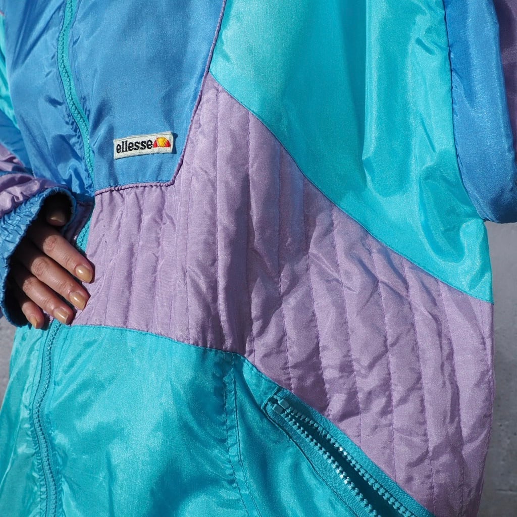 1980-90s ellesse transformation pale tone color blouson (made in Italy)