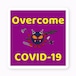 [ステッカー]overcome COVID-19