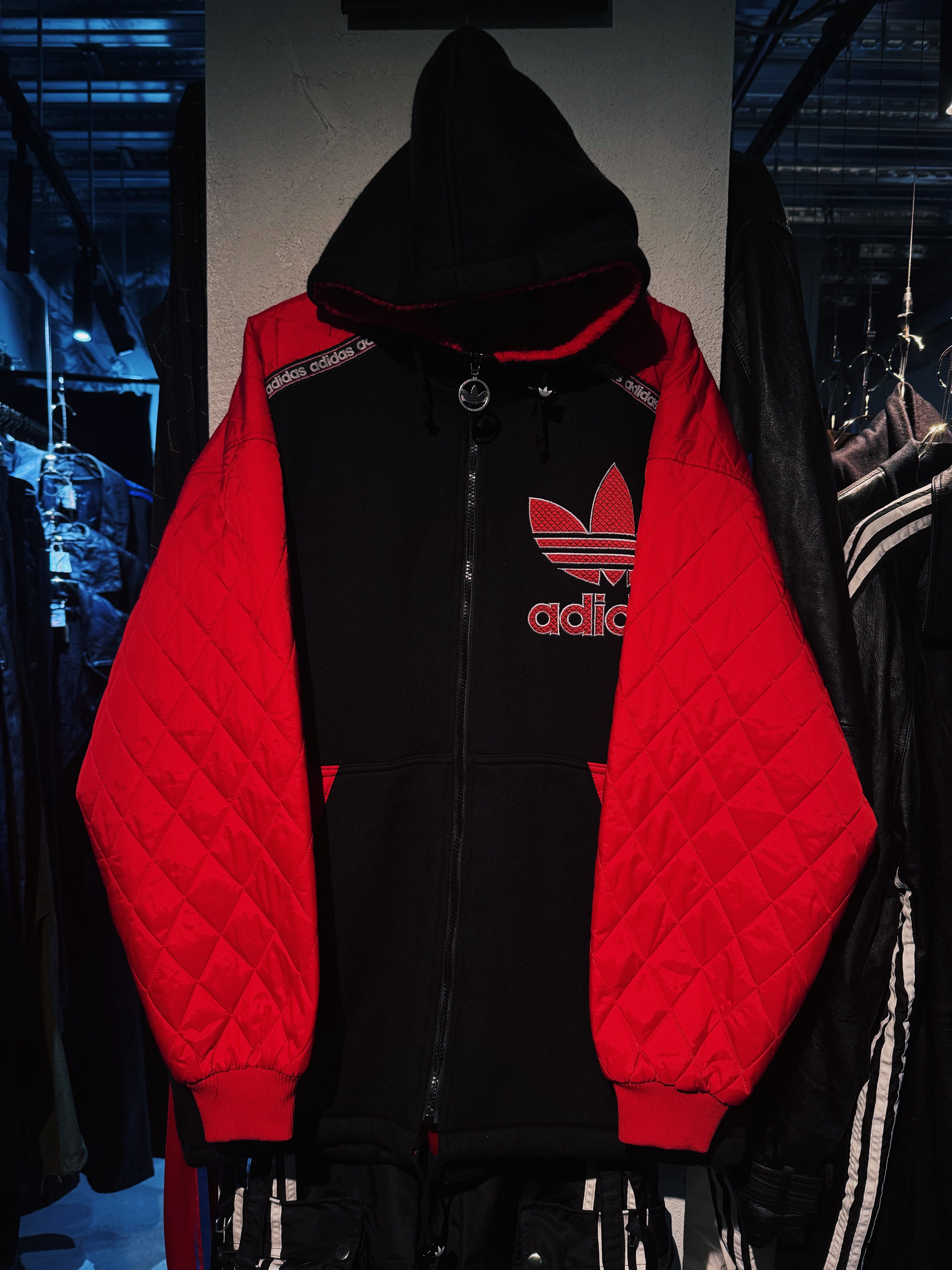 【D4C】special 80's vintage "adidas" sweat over hoodie loose jacket