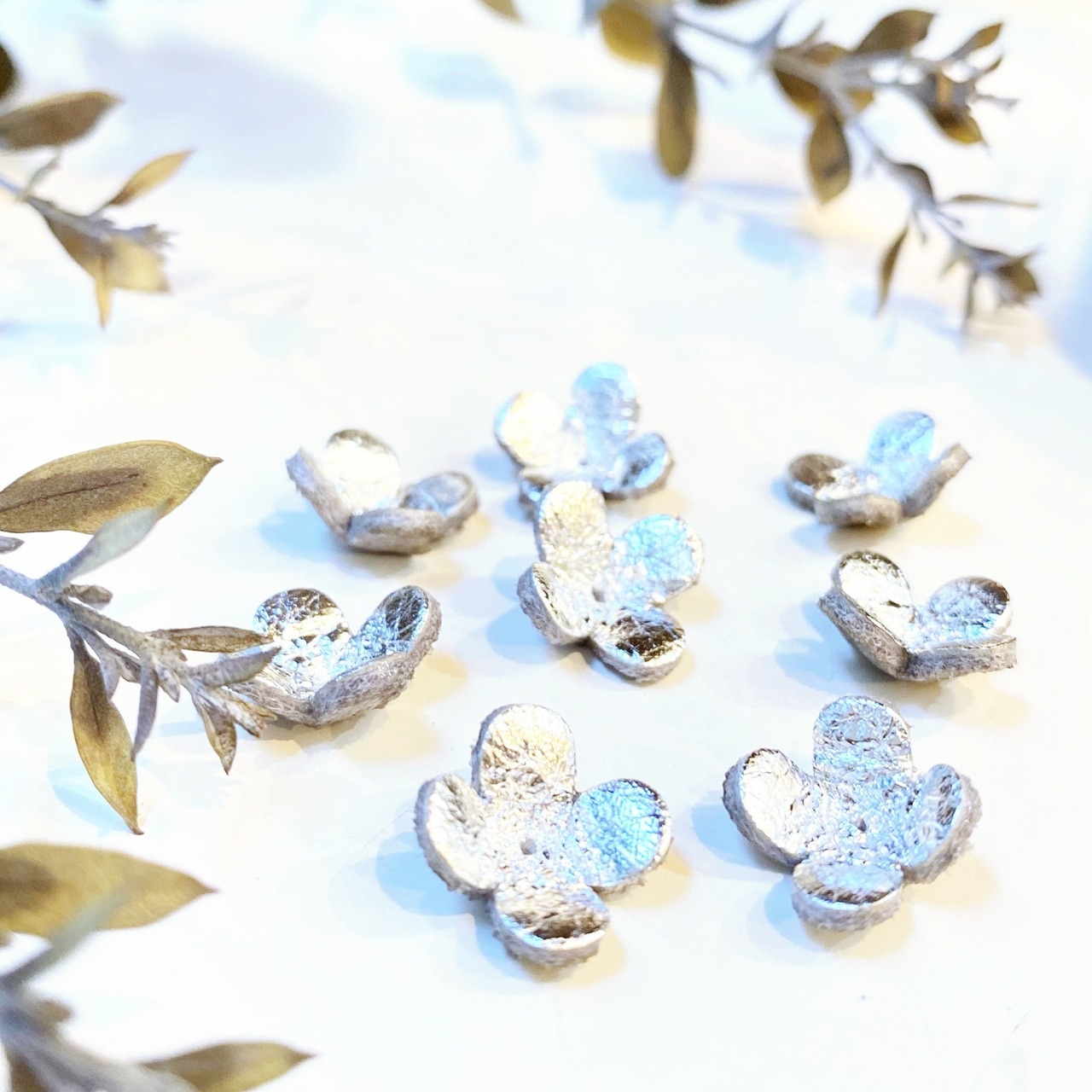 【アウトレット】カランコエ(ピン無しタイプ）7個入(シルバー) - 2