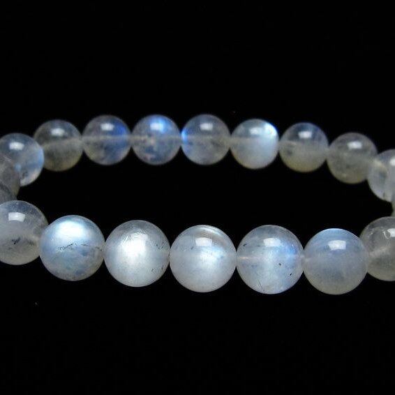 ムーンストーン ブレスレット 10mm 一点物 メール便可 [M便 1/10] 111-44491