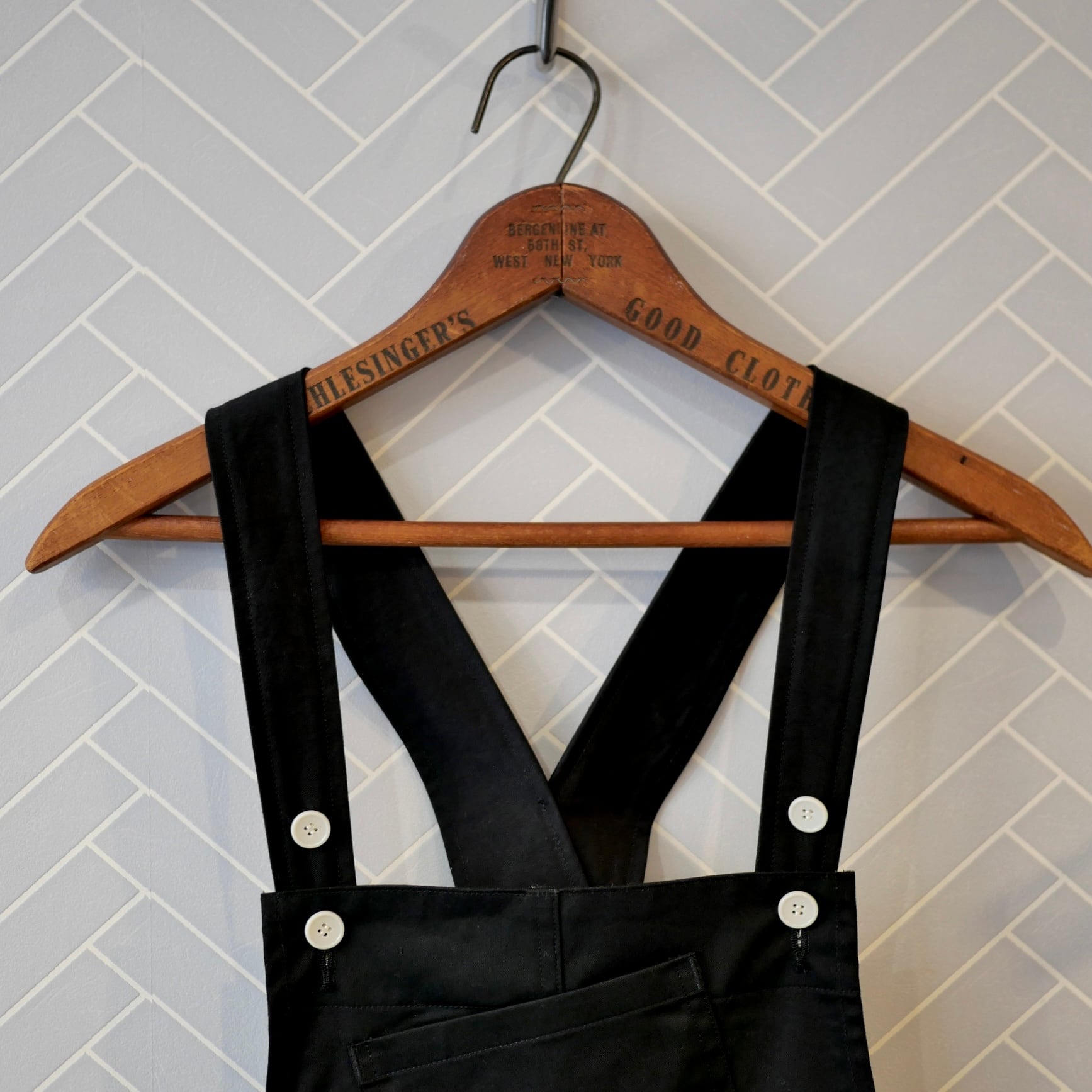 R&D.M.Co- no.7691b CHINO CLOTH OVERALLS Black M | Cieloazulmat