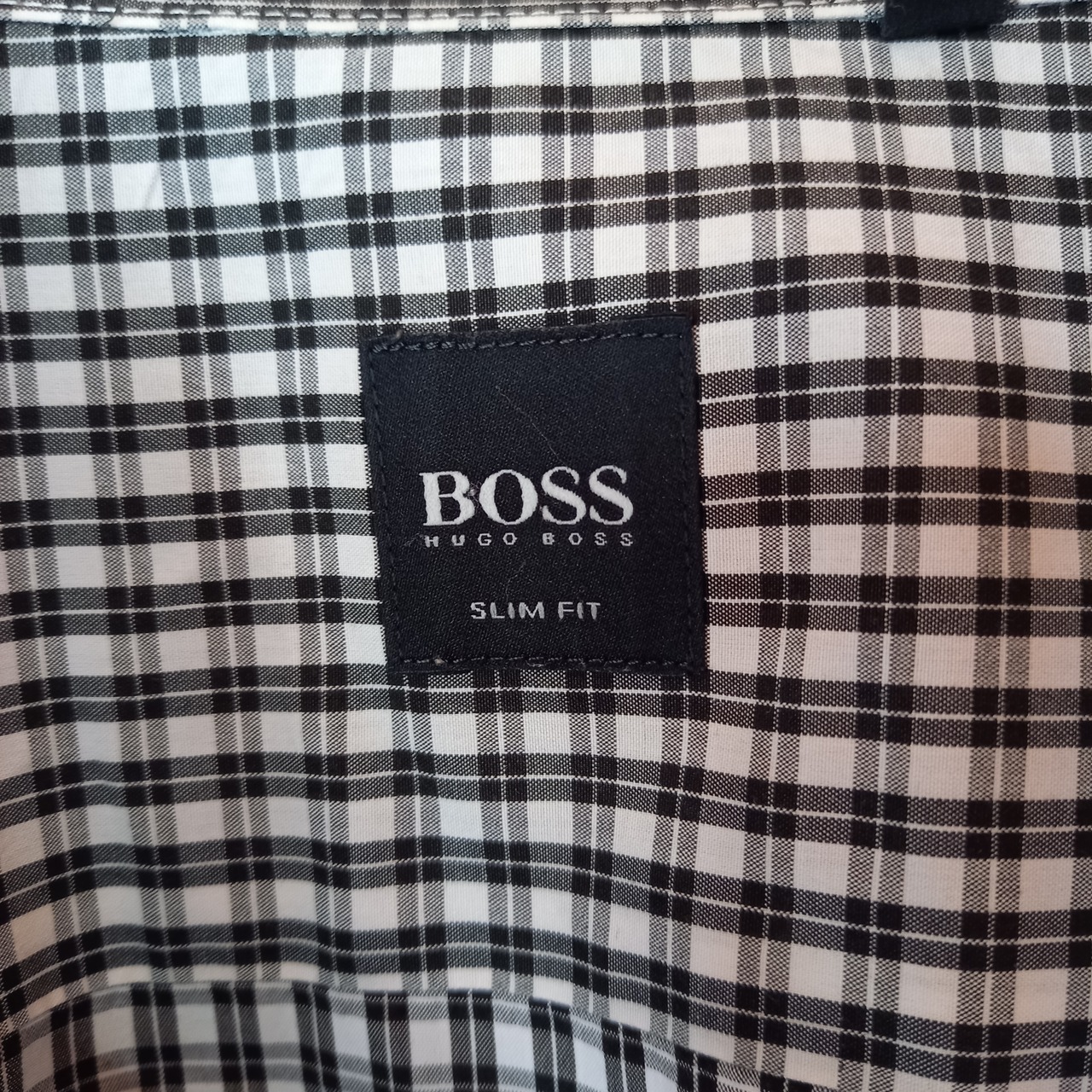 HUGO BOSS　チェック　BDシャツ　長袖　オーバーサイズ　XXL