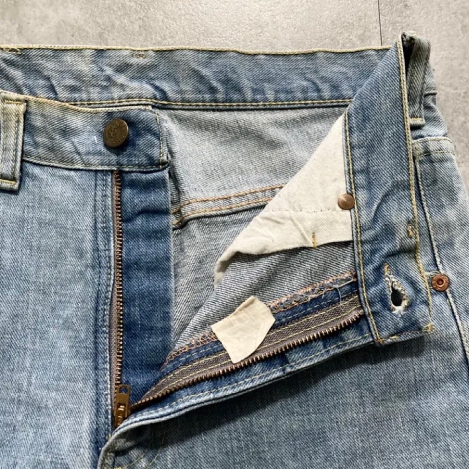 70s】Lee RIDERS リー 42TALONジップ 42タロンジッパー レザーパッチ
