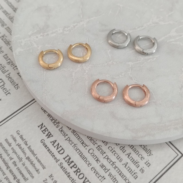 【Matte】Hoop mini Pierce