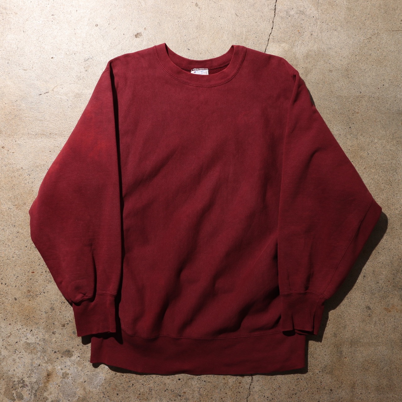 美品 XL 80s 目無し USA マルーン リバースウィーブ チャンピオン スウェット ワインレッド 赤 Reverse weave champio n