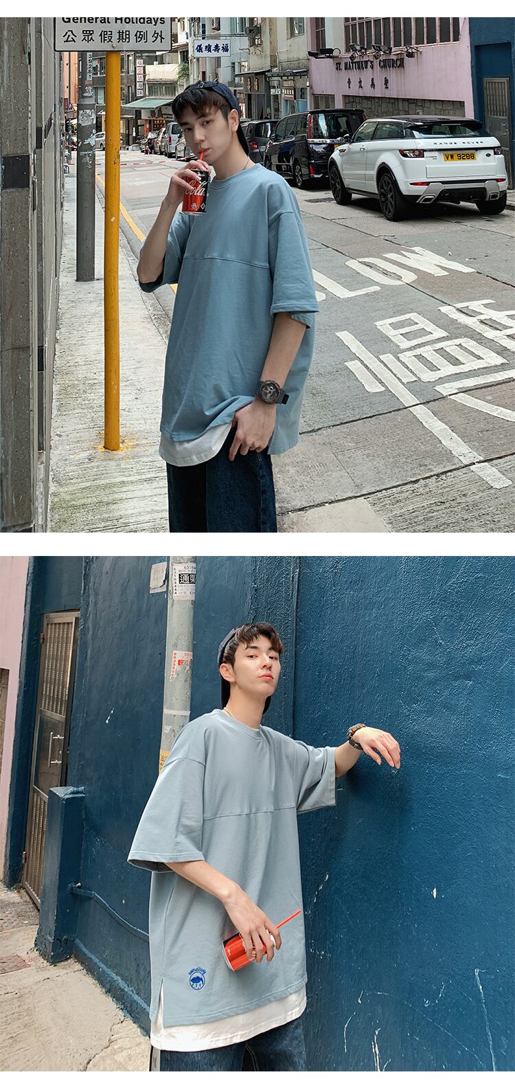 全3色 Tシャツ カットソー無地 カジュアル シンプル おしゃれ