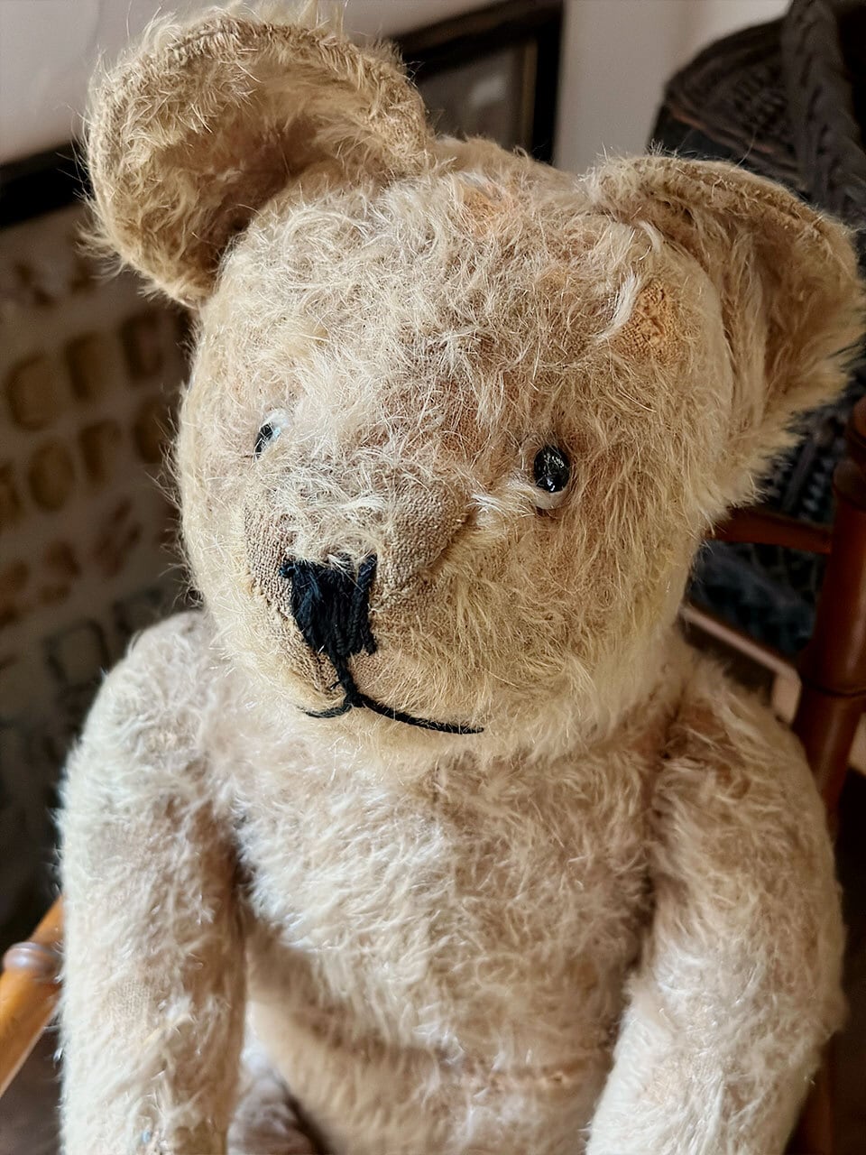 クリームベージュ色のベア クマのぬいぐるみ | Brocante de La Cocotte