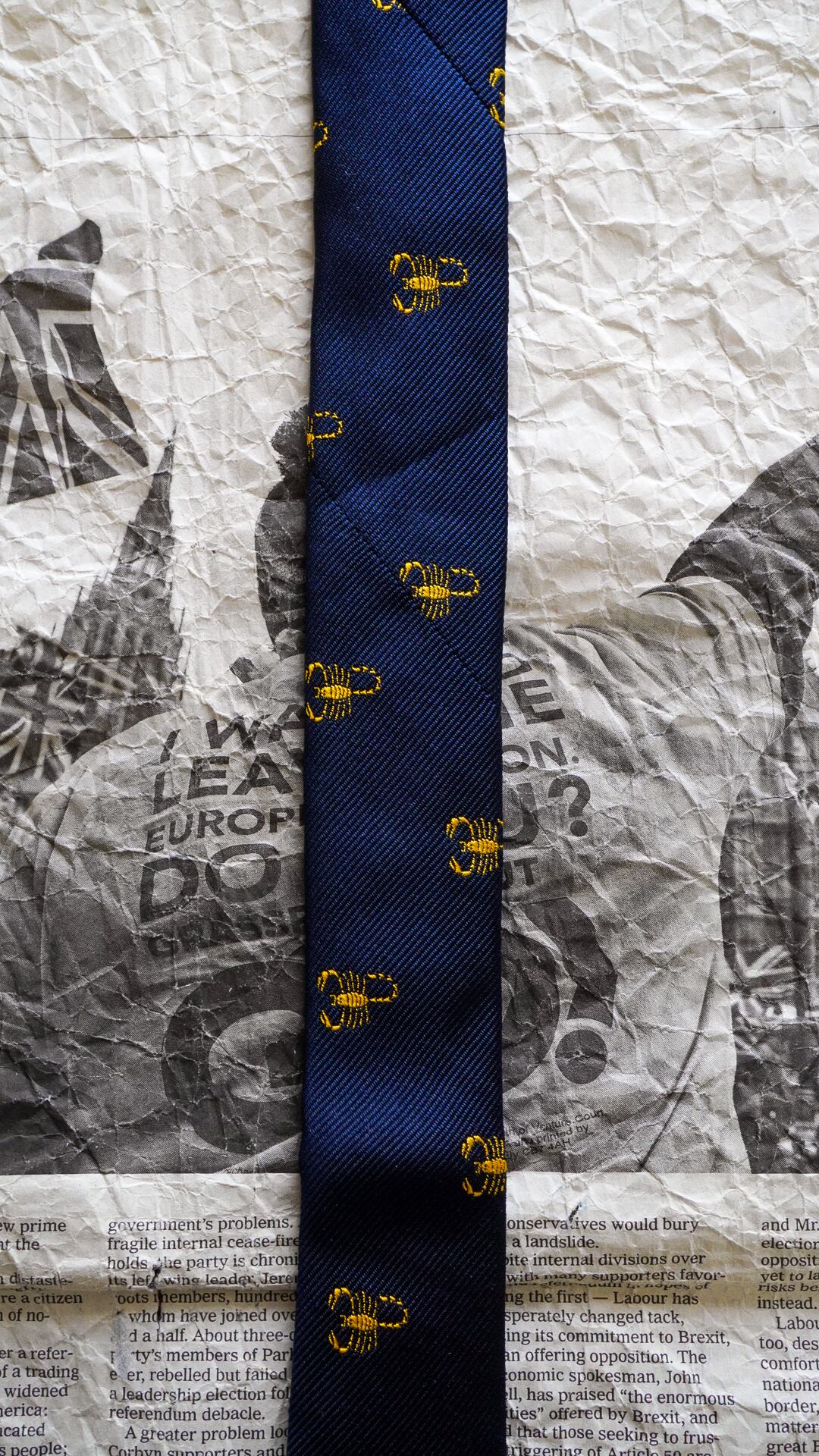 1960s】BROOKS BROTHERS ブルックスブラザーズ さそり座柄 ネクタイ