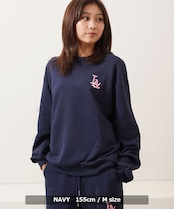 ◆LA ロゴ刺繍 ルーズスウェット◆ yo-22009