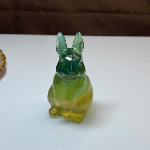 3.ペア☆カラフルフローライトうさぎさん