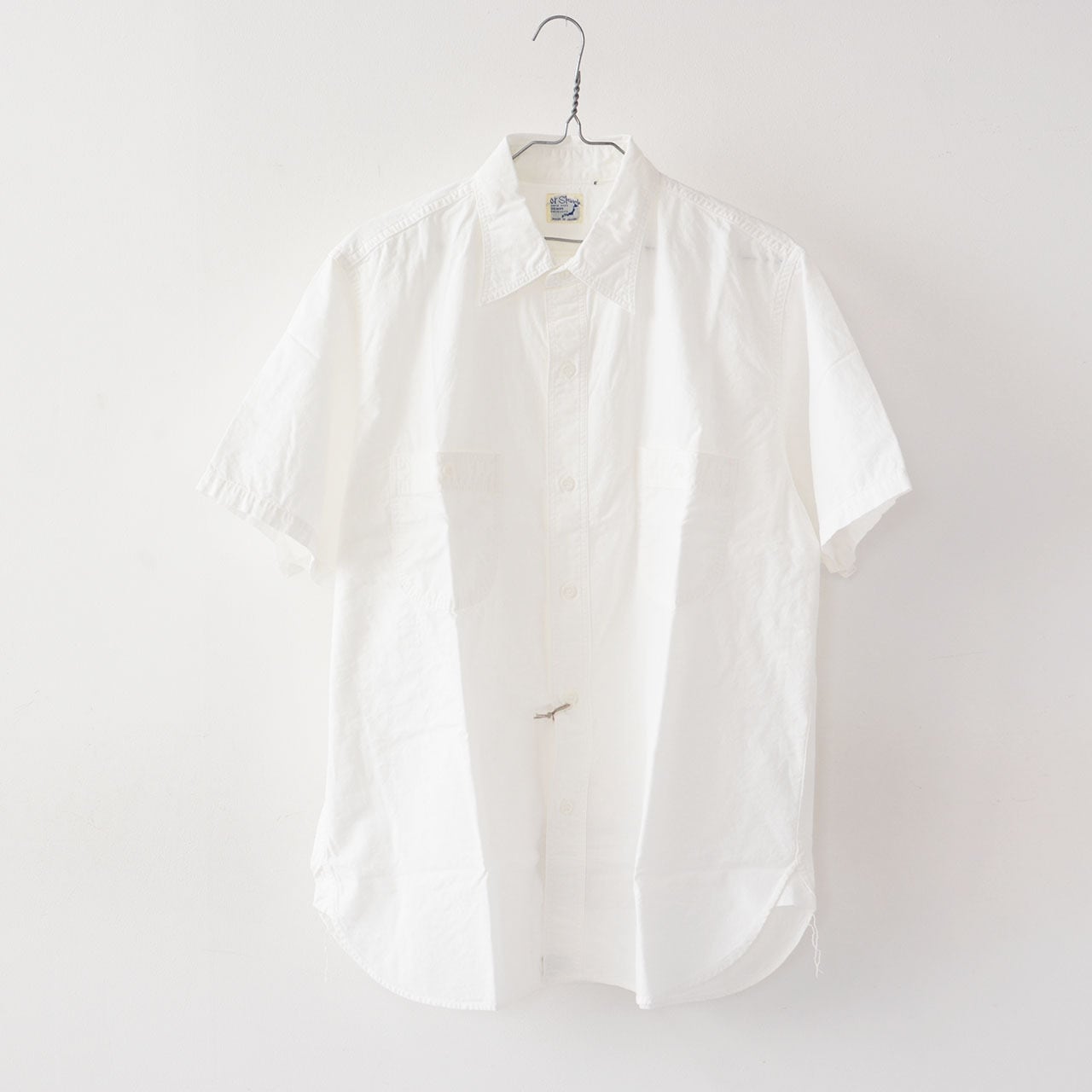 orslow [オアスロウ] SHORT SLEEVE WHITE CHAMBRAY WORK SHIRT [01