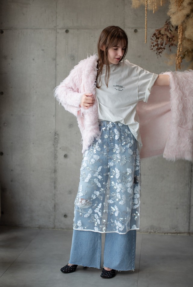 （select）バッグスリットTーshirt