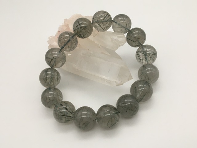 【ブレスレット】グリーンルチルクォーツ(商品番号ｇ16-1)