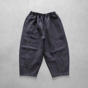 HUIS / バンブーリネンバルーンパンツ - ダークグレー