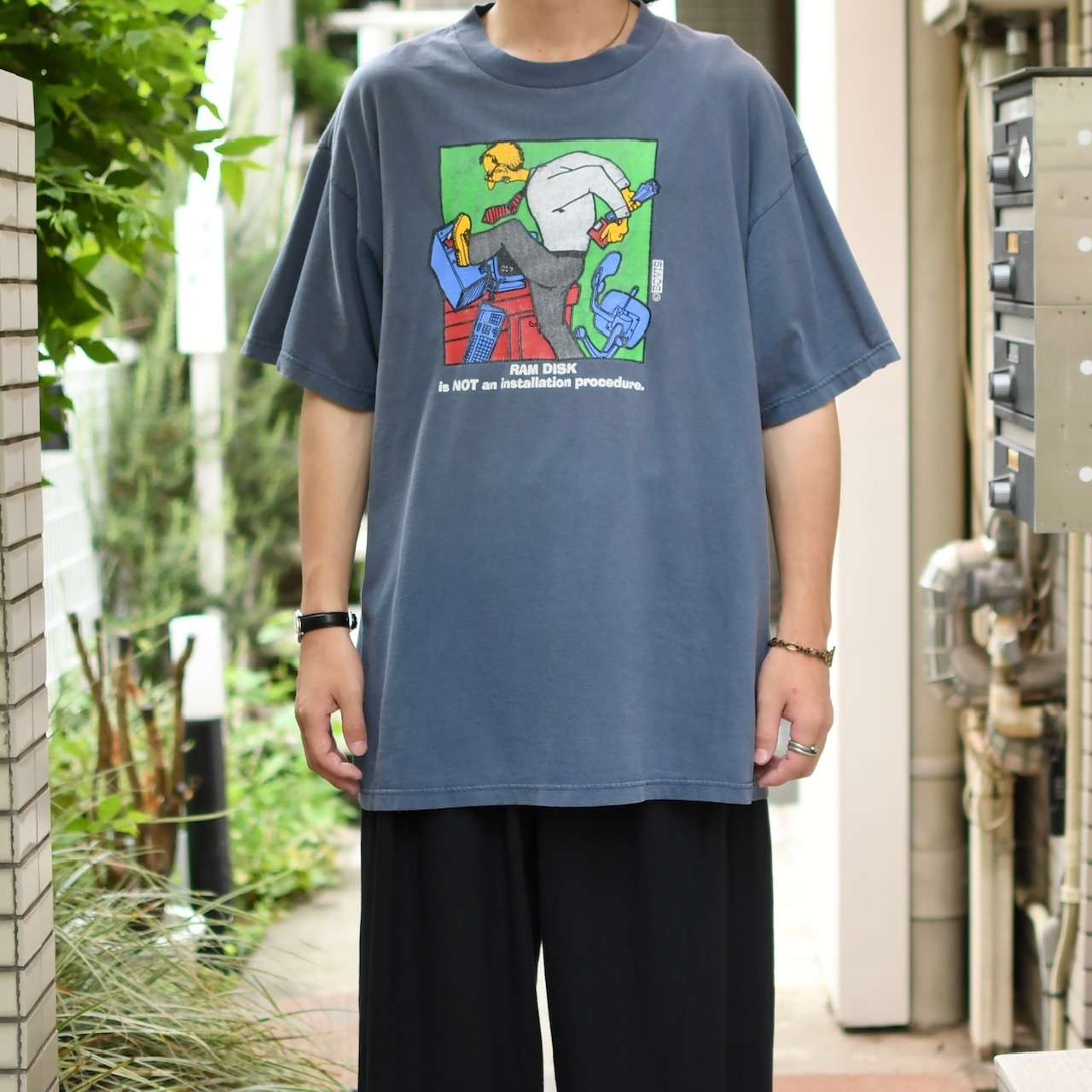 computer joke print tee