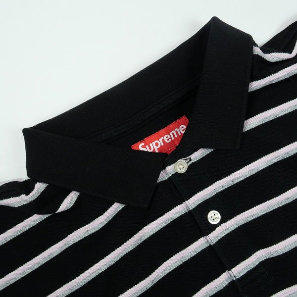 トップス 26ss s Supreme Washed Stripe Polo BLACK Size【L】 SUPREME シュプリーム 26SS Washed Stripe Polo Black