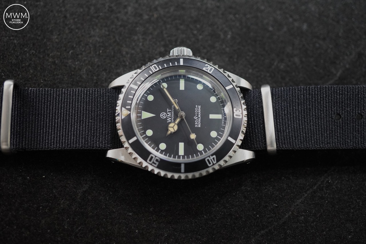 WMT Royal Marine Green Lume with Nylon Strap  by MWM
