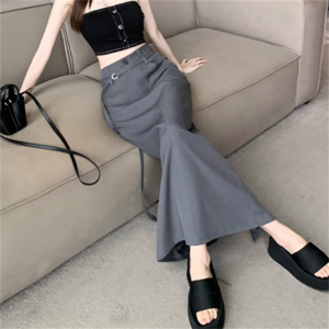 【送料無料】 ロングスカート 色 マーメイドスカート ペンシルスカート ロング丈 アンクル丈 マキシ丈 フレア Aライン ストレート Iライン ハイウエスト スリット 薄手 かわいい 大人可愛い きれいめ シンプル カジュアル 大人 上品 おしゃれ お洒落 こなれ感 コンサバ系 ラフ 抜け感 モード系 レディライク 無地 夏 20代 30代 40代 レディース 女性用 ママ 着回し 普段使い 韓国 オルチャン ファッション 美脚 定番 プチプラ 着痩せ 垢抜け S M L XL ブラック グレー