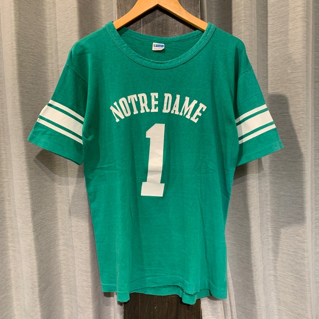 1970s CHAMPION F/B T-SHIRT NOTREDAME XL