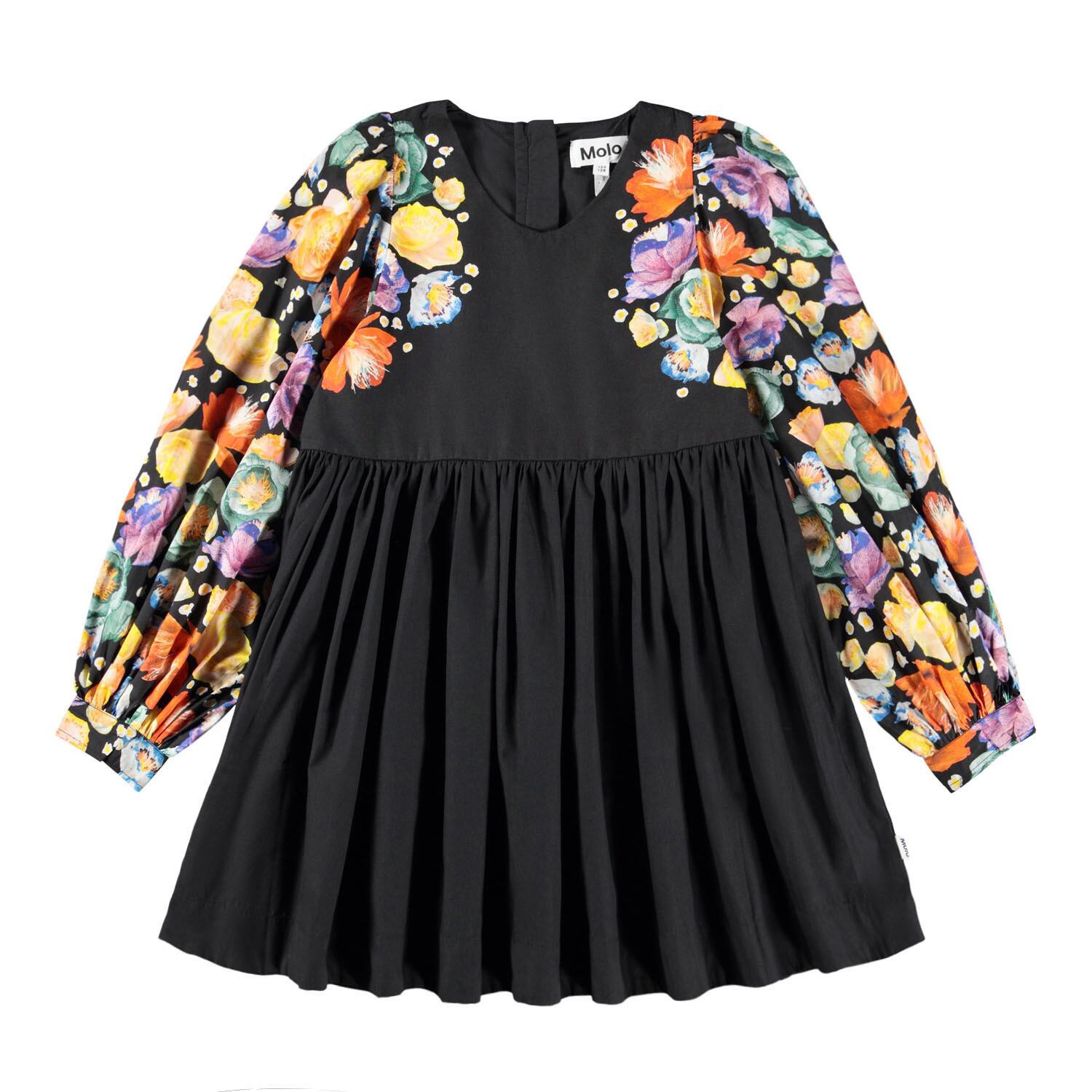 MOLO＞Kids フラワープリント ワンピース Cybil Dress(Rainbow Flowers 