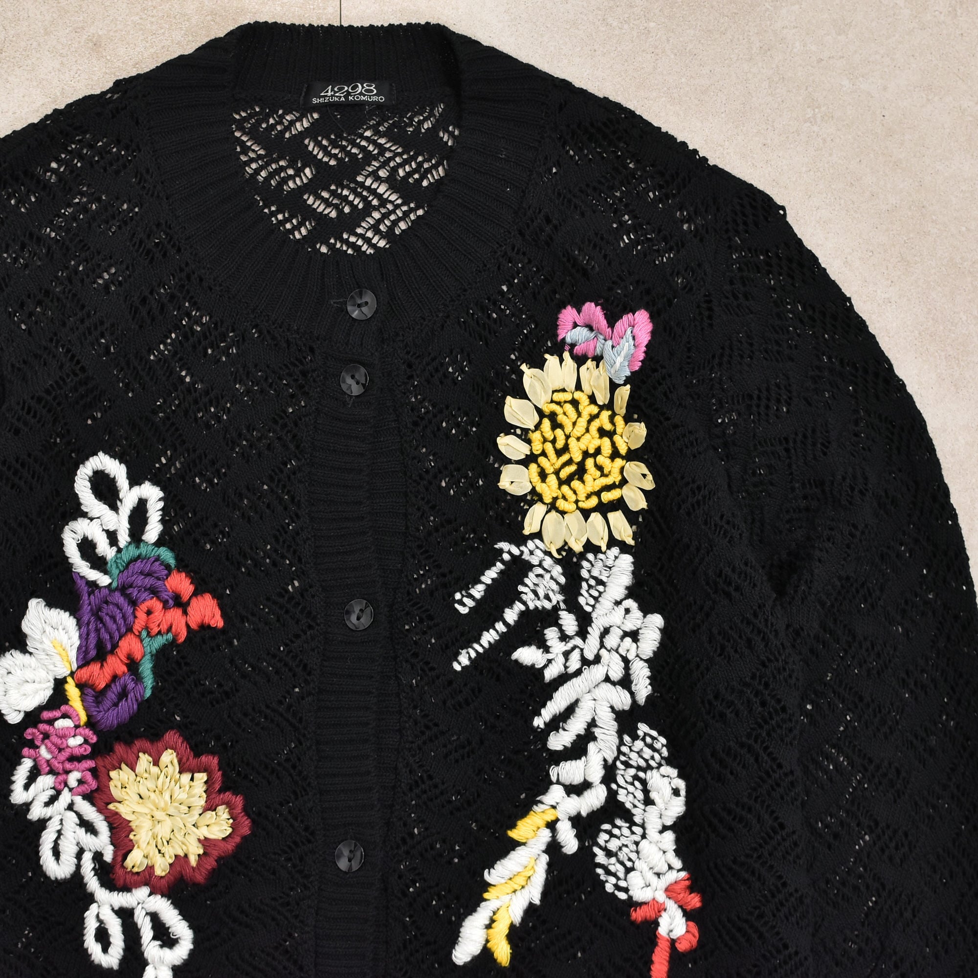 4298 SHIZUKA KOMURO embroidery cardigan | 古着屋 grin days memory