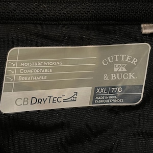 【CUTTER&BUCK】企業系 シェブロン ビッグサイズ ポロシャツ 刺繍ロゴ 2XL US古着 アメリカ古着