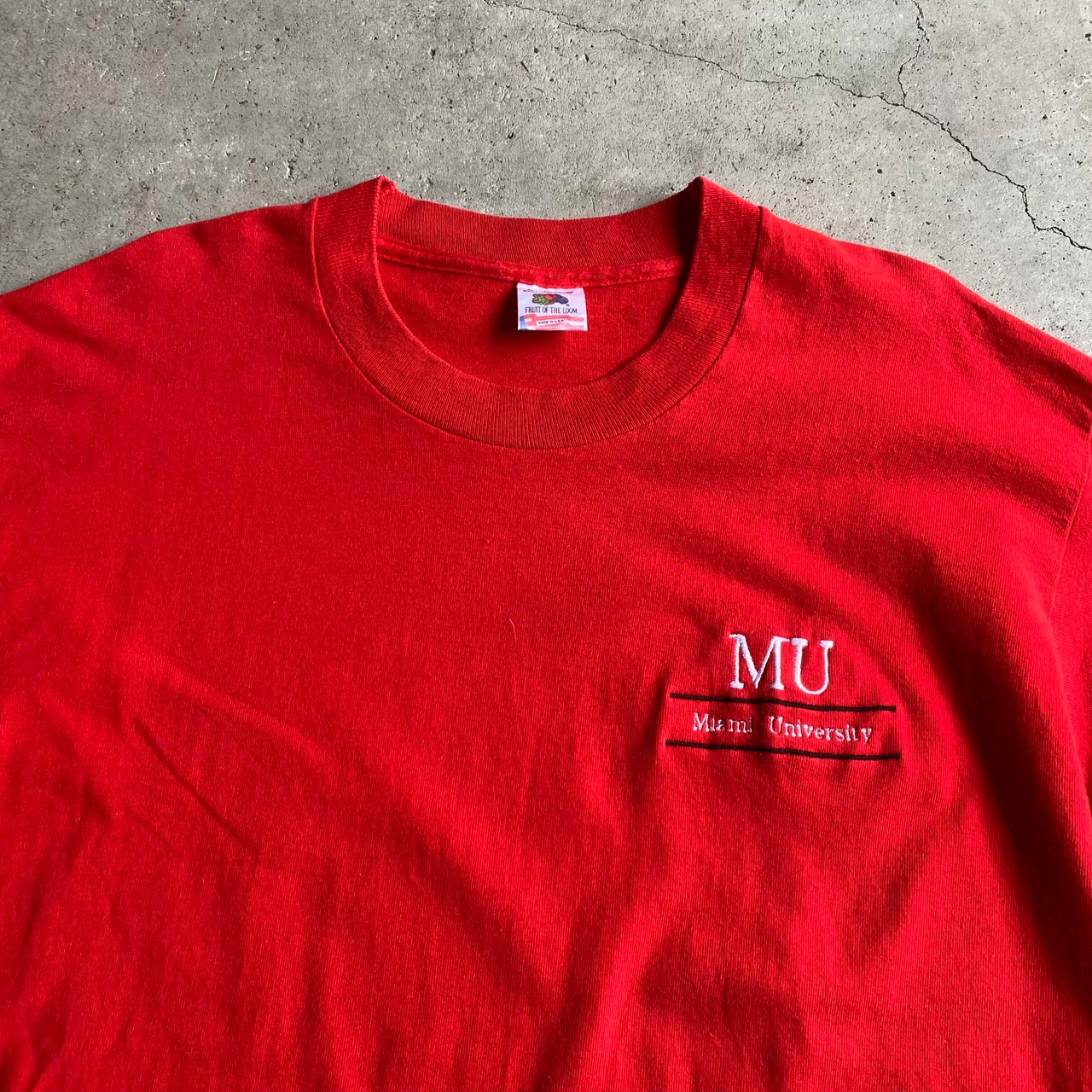 USA製 80年代 ”Miami University” ワンポイント カレッジロゴ 刺? T 