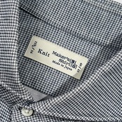 Maker's Shirt 鎌倉 カマクラシャツ 千鳥格子 ワイドカラー 長袖 ワイシャツ ドレスシャツ 15 4/3/16 /メンズ