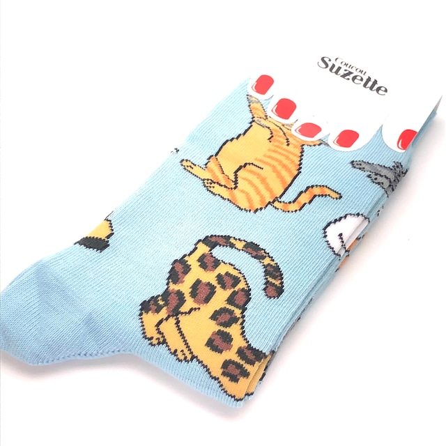Coucou Suzette animal socks【猫の集い】