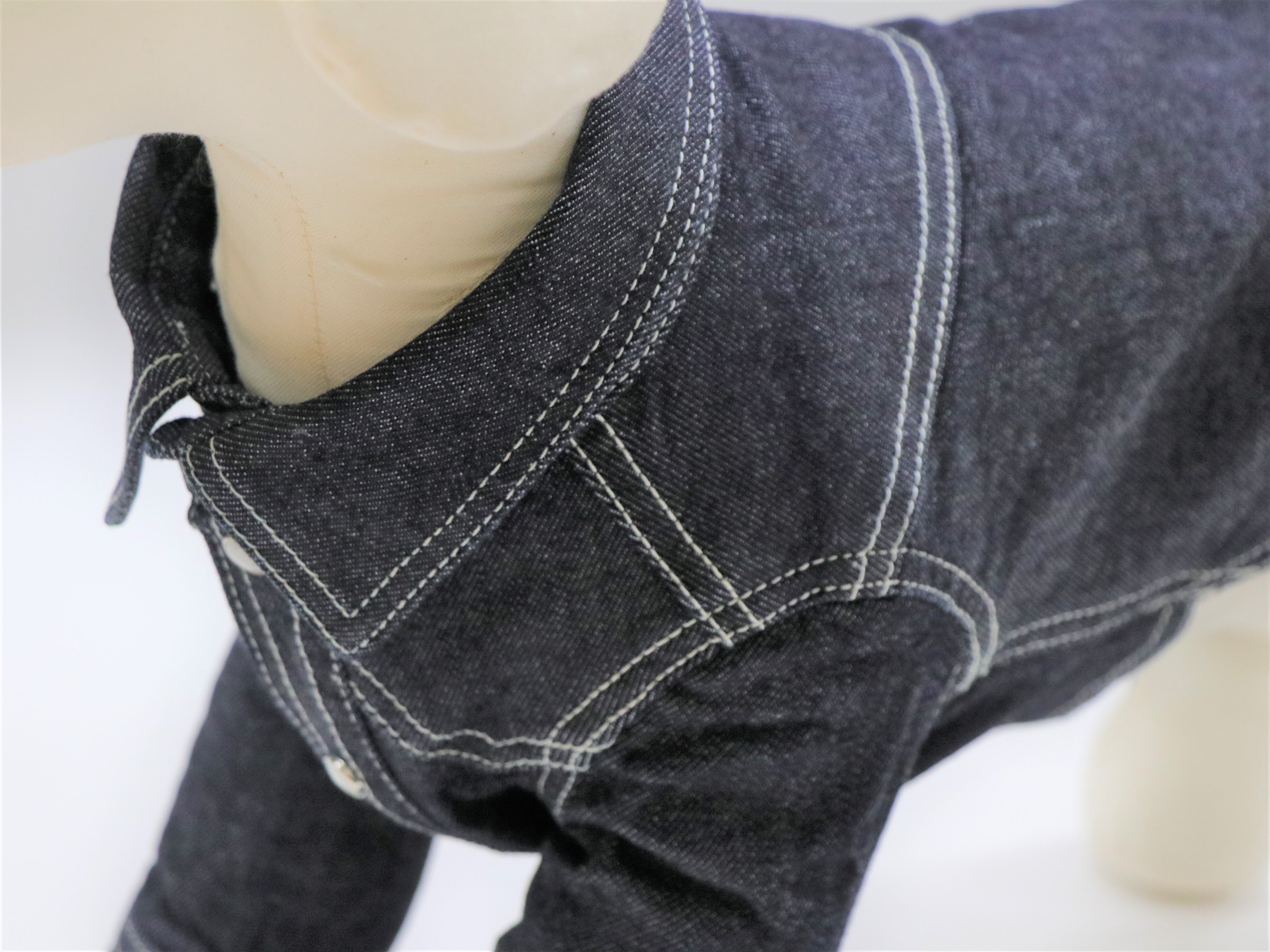 テンダリーストレッチデニム黒ウェスト〜85 tenderly