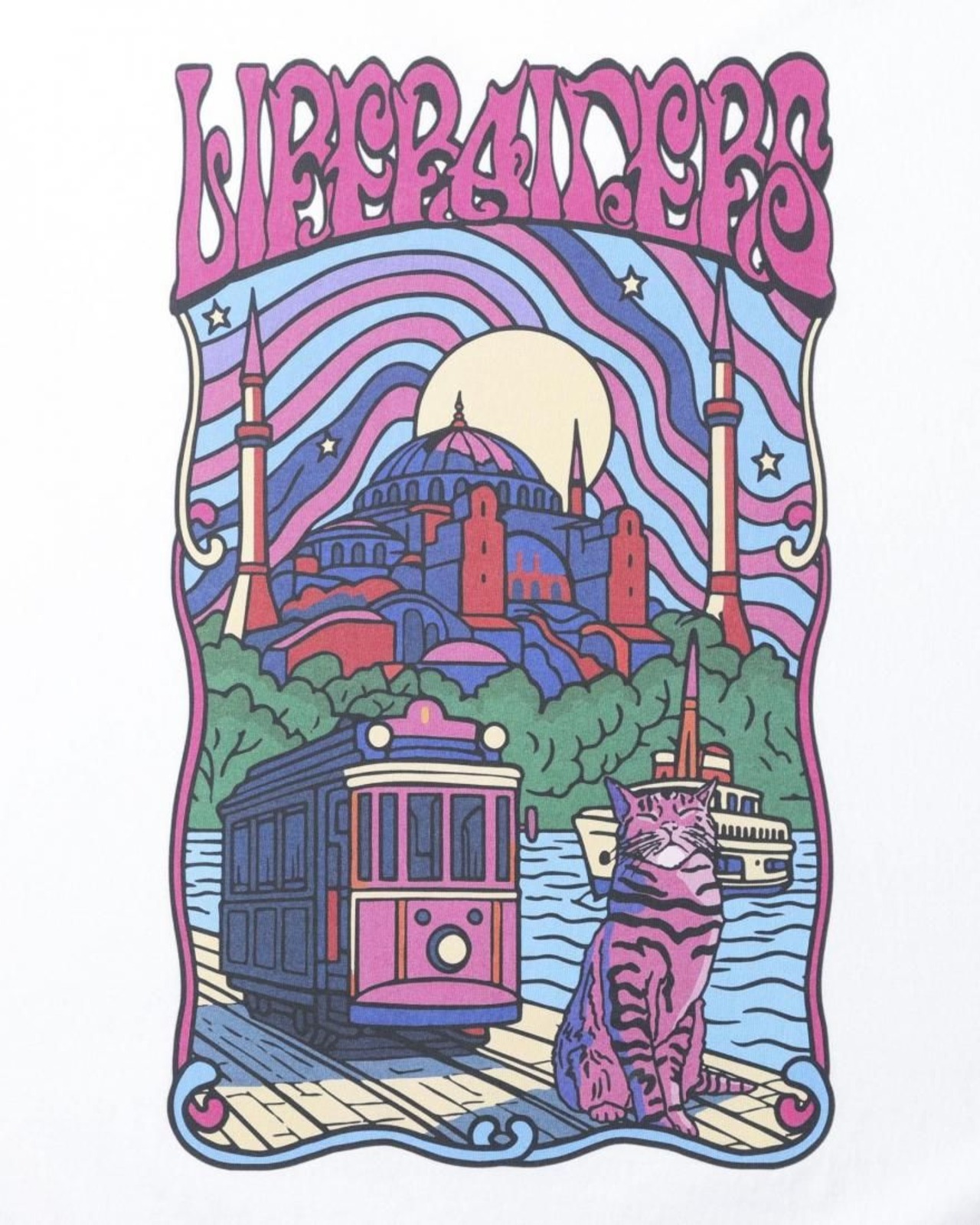 【 Liberaiders 】PSYCHEDELIC CITY TEE