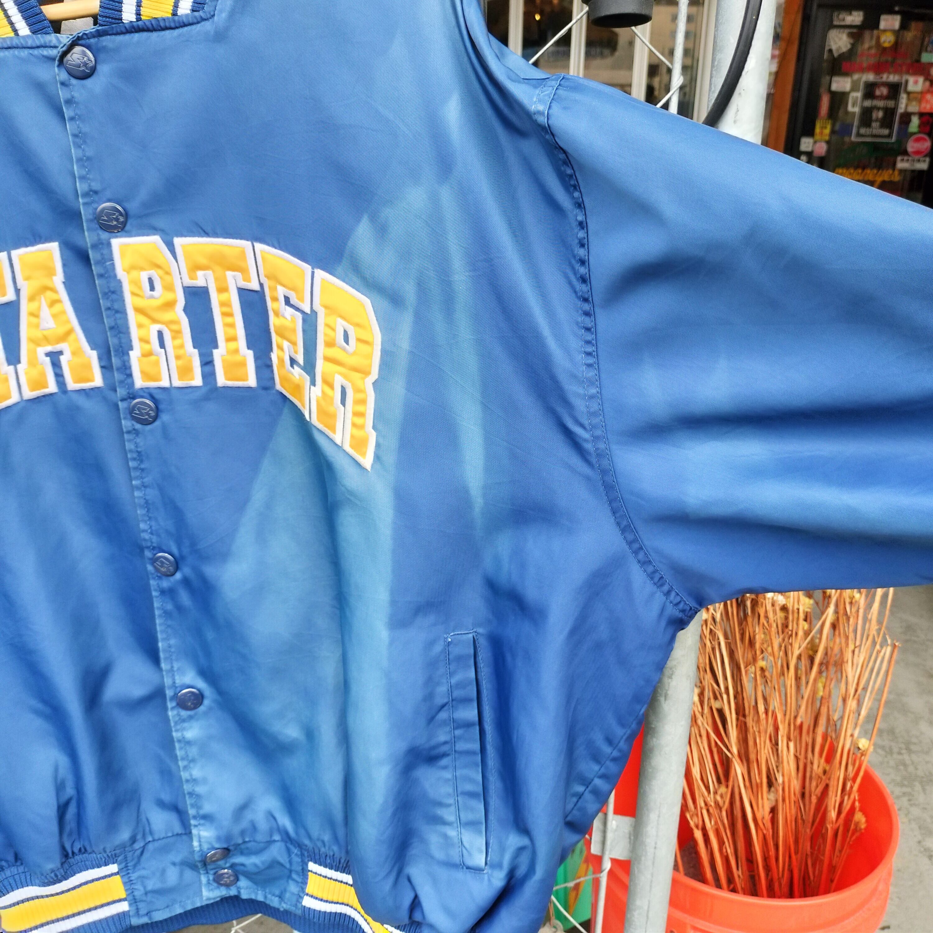 Used ジャケット◇XL 90s STARTER ナイロンスタジャン ネイビー