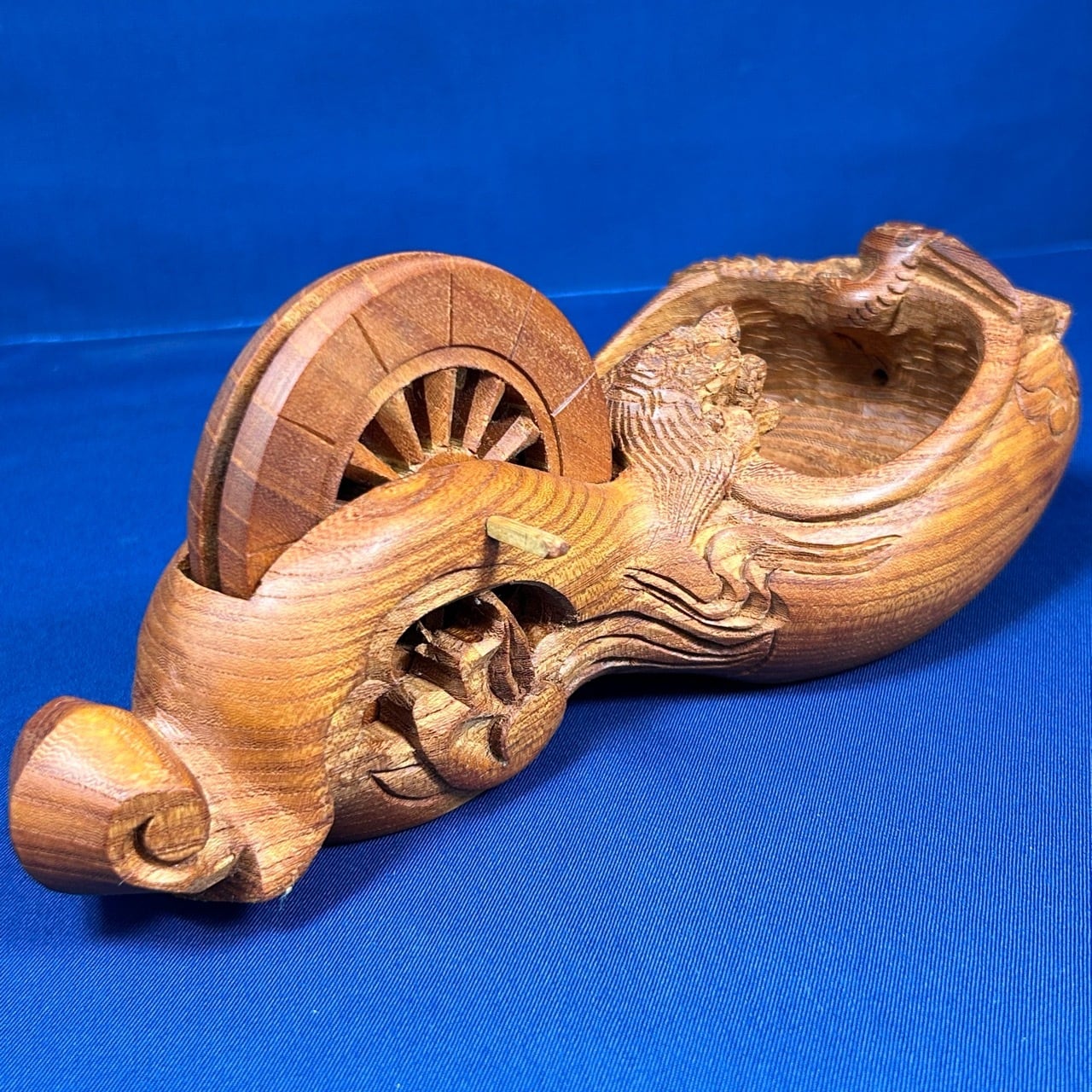 ☆限定価格☆ 墨壺の名工：坪俊作 / 鶴亀墨壺 廻手なし〈サイズ：240mm 