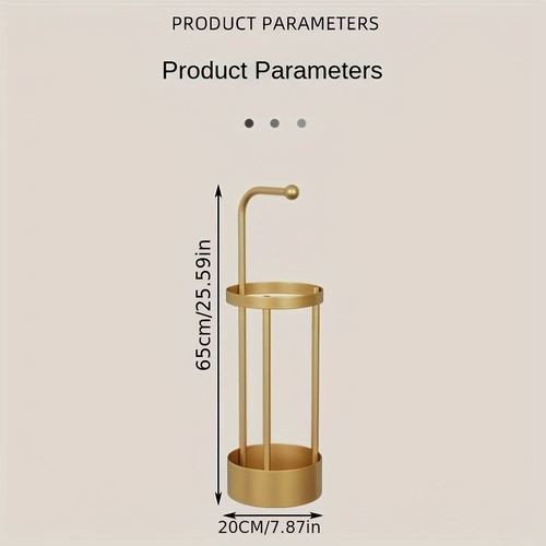 フック付きの傘立て ブラック/ゴールド 玄関収納ラック コンパクトな傘立て 商業用傘立て、クリエイティブな傘掛け 傘収納ラック オフィスエントランス