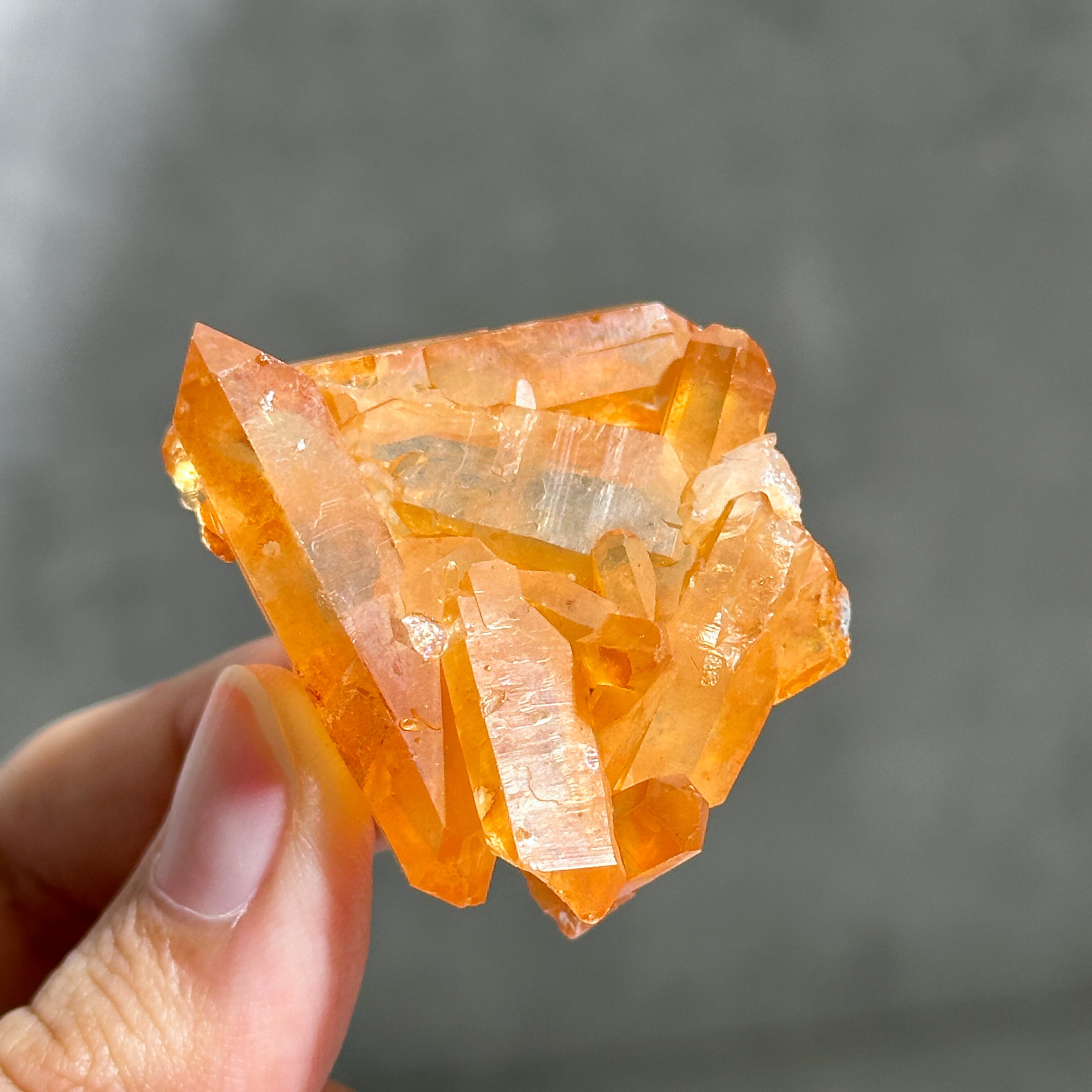 ミナスジェライス産タンジェリンクォーツ クラスター21◇ Tangerine