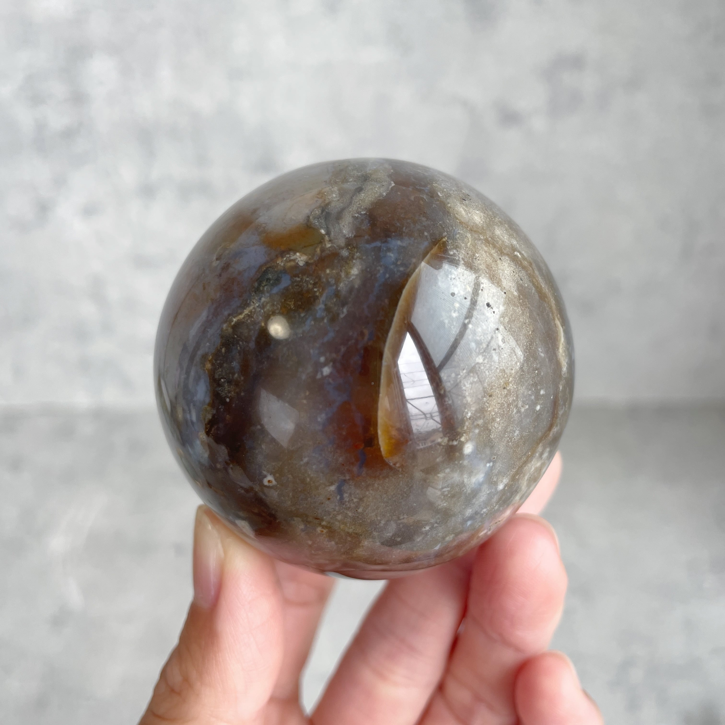 オーシャンジャスパー スフィア03◇Ocean Jasper◇天然石・鉱物