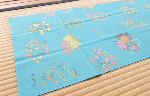 永楽屋 × 京菓子司 末富　手ぬぐい