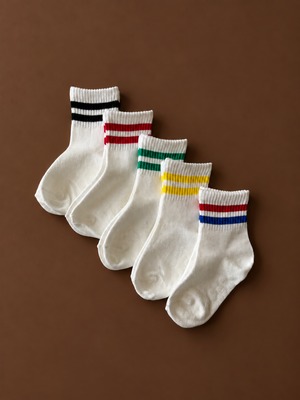 5set カラーライン socks（12〜22cm）4524