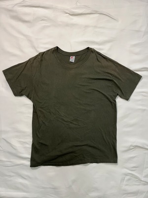 90's Hanes Body Blank T shirt Olive green