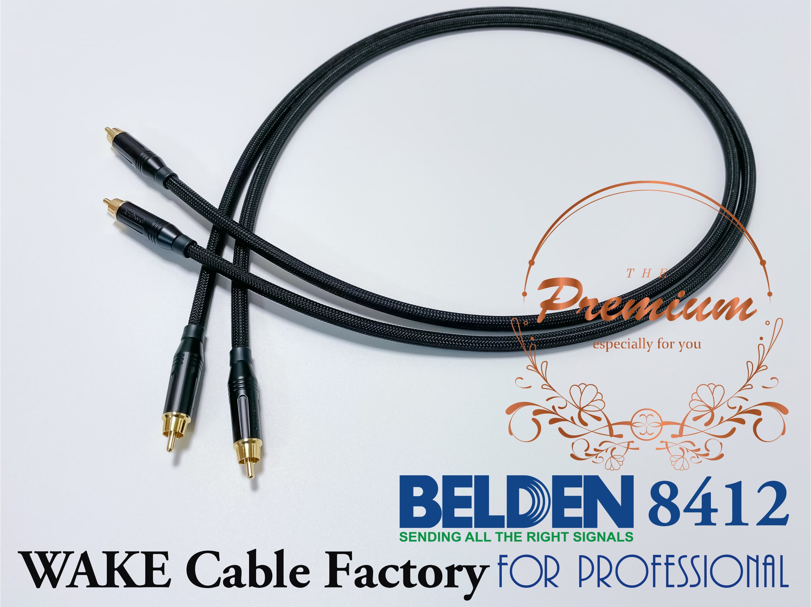 超プレミアムRED！☆BELDEN8412☆RCAケーブル1mペア Amazon | プロ