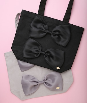 CLOSE SALE★bg0277- 【肩かけできる】キャンバストートSワイド《エアリーチュールリボン2P》