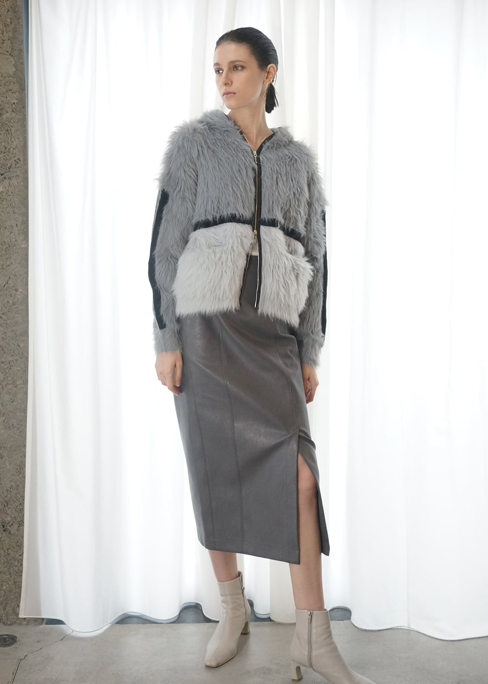 美品♡デサント♡ニット♡ホワイト♡グレー♡L kumi15です☻ hello! Thanks for watching always❤️ #surfergirl